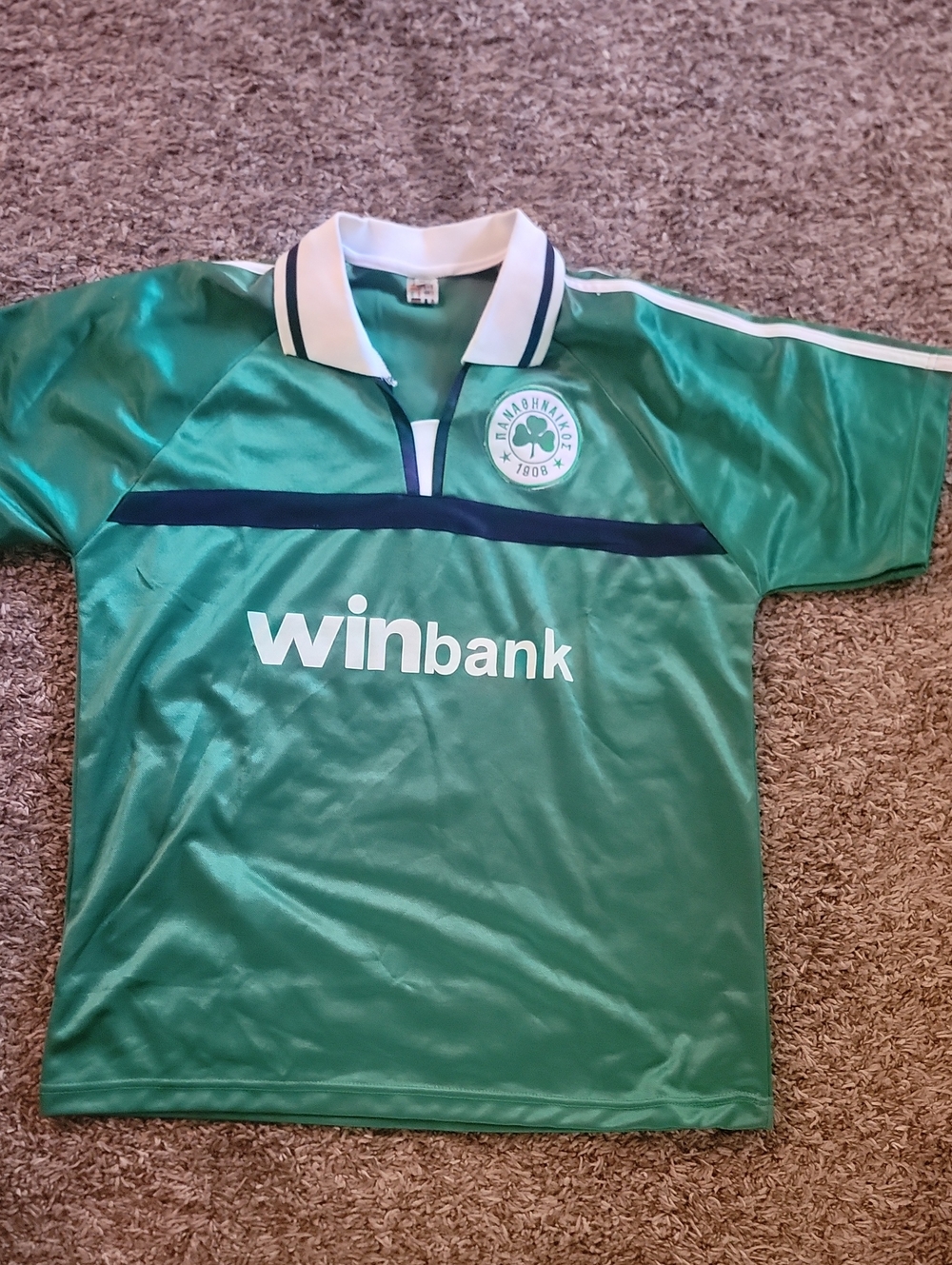 Vintage Panathinaikos FC 2000–01 home jersey